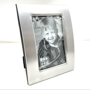 SIX TREES 4”x6” brushed silver picture frame